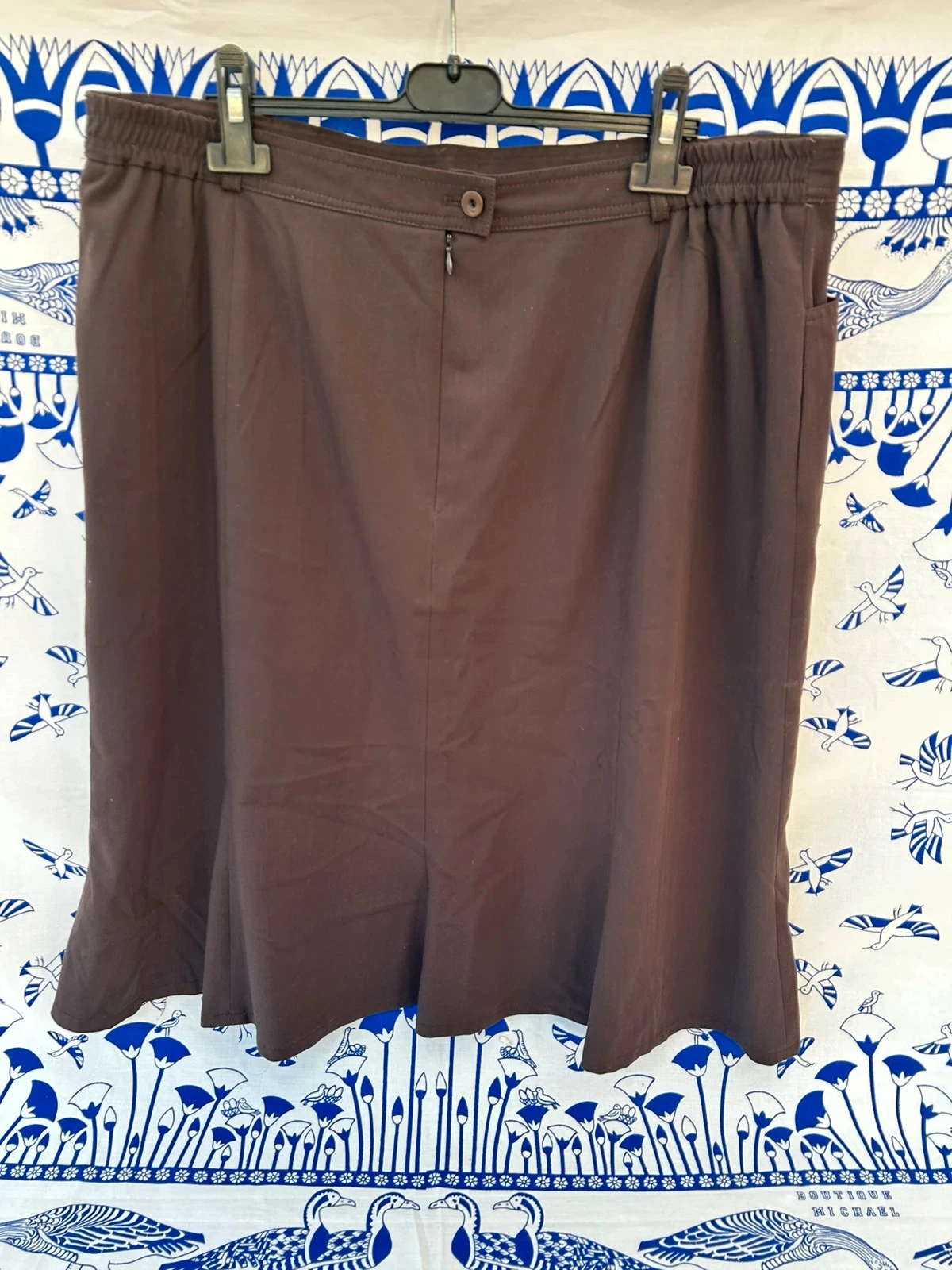 Saia midi 48/4XL marrom em ótimo estado Tendence – photo 2